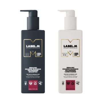 Label.m Organic Orange Blossom Volumising Shampoo 1000ml + Conditioner 1000ml