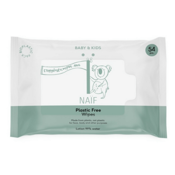 Naïf Baby & Kids Plastic Free Baby Wipes 54st