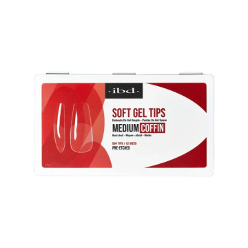 IBD Soft Gel Tips Medium Coffin 504st