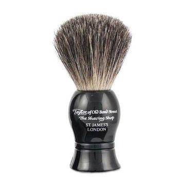Taylor of Old Bond Street Rasierpinsel Pure Badger schwarz 9,5mm