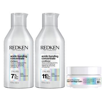 Redken Acidic Bonding Concentrate Shampoo + Conditioner + Balm