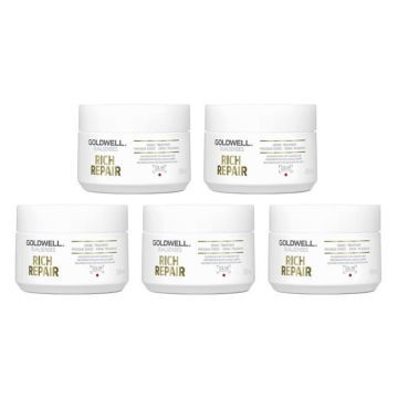 5x Goldwell Dualsenses Rich Repair 60sec Treatment 200ml
