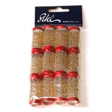 Sibel Drahtwickler Metall kurz rot 18mm - 12st