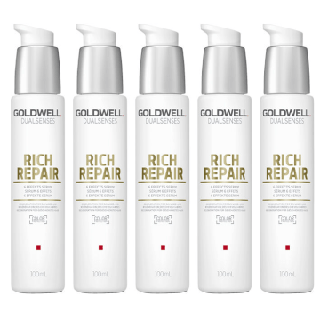 5x Goldwell Dualsenses Rich Repair 6 Effects Serum 100ml
