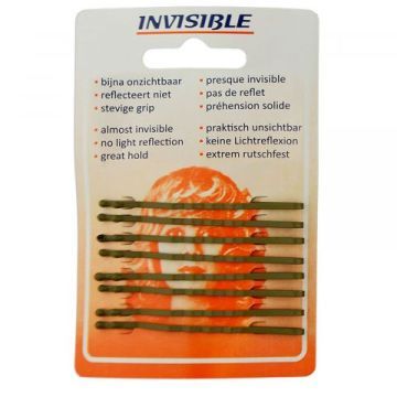 Invisible Haarspange lang Blond 8st