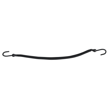 Elastiekjes met haak zwart 12st.