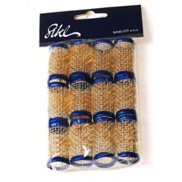 Sibel Drahtwickler Metall kurz blau 21mm - 12st