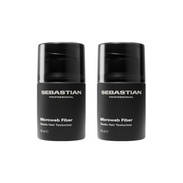2x Sebastian Microweb Fiber Elastic Hair Texturizer 45ml