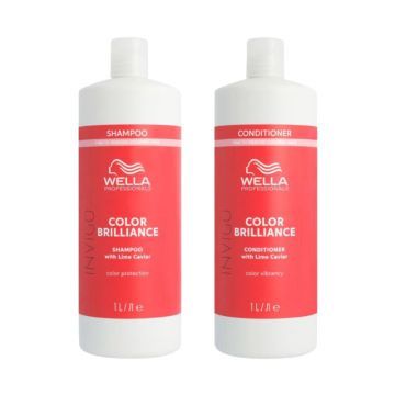 Wella Invigo Brilliance Fijn/Normaal Shampoo 1000ml + Conditioner 1000ml