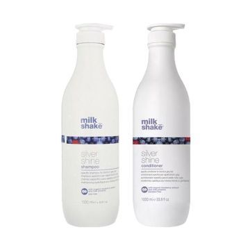 Milk_Shake Silver Shine Shampoo 1000ml + Conditioner 1000ml