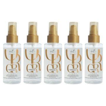5x Wella Oil Reflections Light Luminous Reflective Oil 100ml