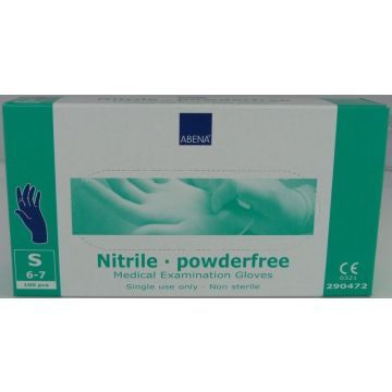 Abena Abena Nitril-Handschuhe pulverfrei Größe S 100 Stk. blau 100st