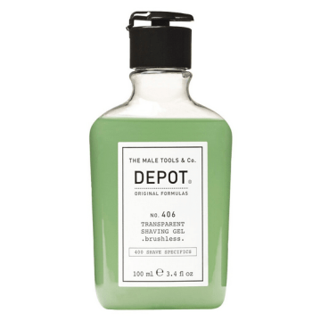 Depot 406 Transparant Shaving Gel Brushless  100ml