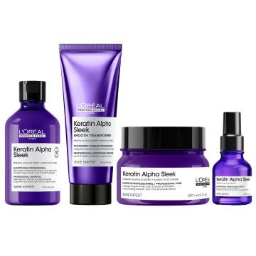 L'Oréal Professionnel Keratin Alpha Sleek Anti-Frizz Routine
