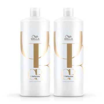 2x Wella Oil Reflections Shampoo 1000ml
