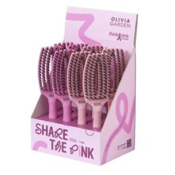 Olivia Garden Fingerbrush Boar & Nylon ThinkPink 2025 Display