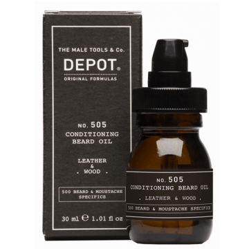 Depot 505 Conditioning Beard Oil Leather & Wool 30ml