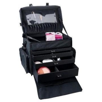 Sinelco Make Up Artist Bag met schouderriem zwart