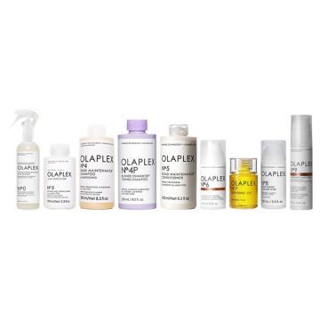 Beschadigd haar pakket Olaplex No.0 + 3 + 4 + 4P + 5 + 6 + 7 + 8 + 9